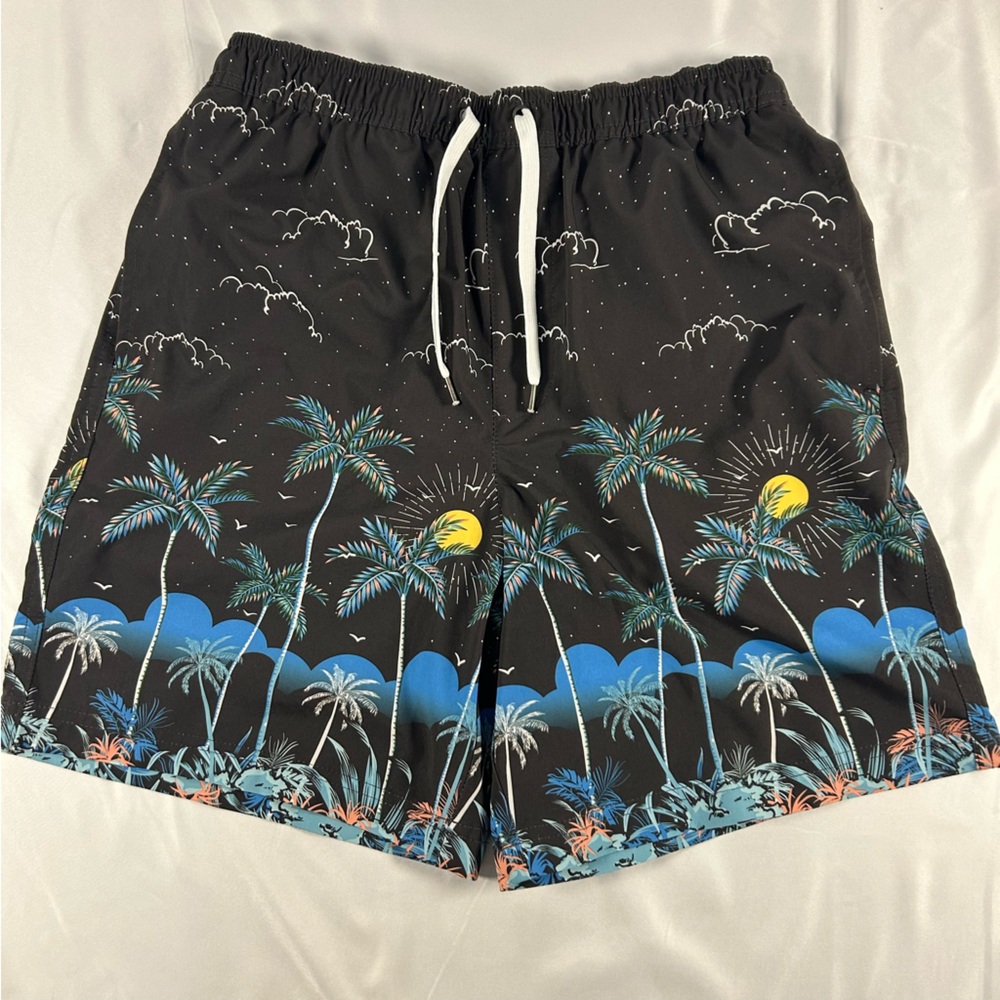 Sonoma Goods for Life Men’s Black Swim‎ Trunks, Size Small, Beach Pool Perfect